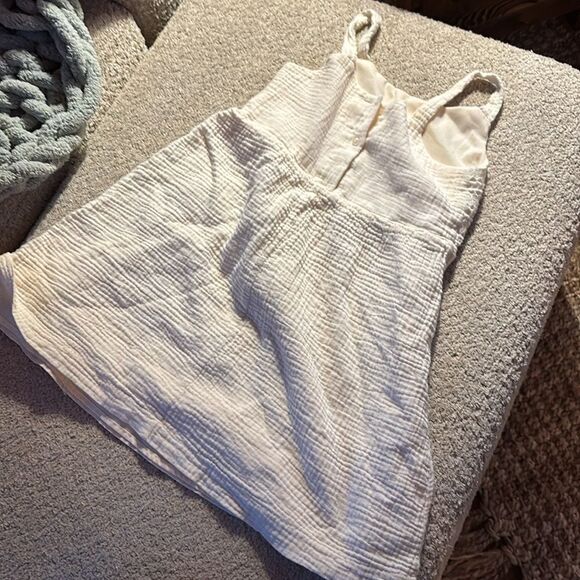 Btween Girls Sunflower Embroidered Cream Dress - Picture 8 of 10